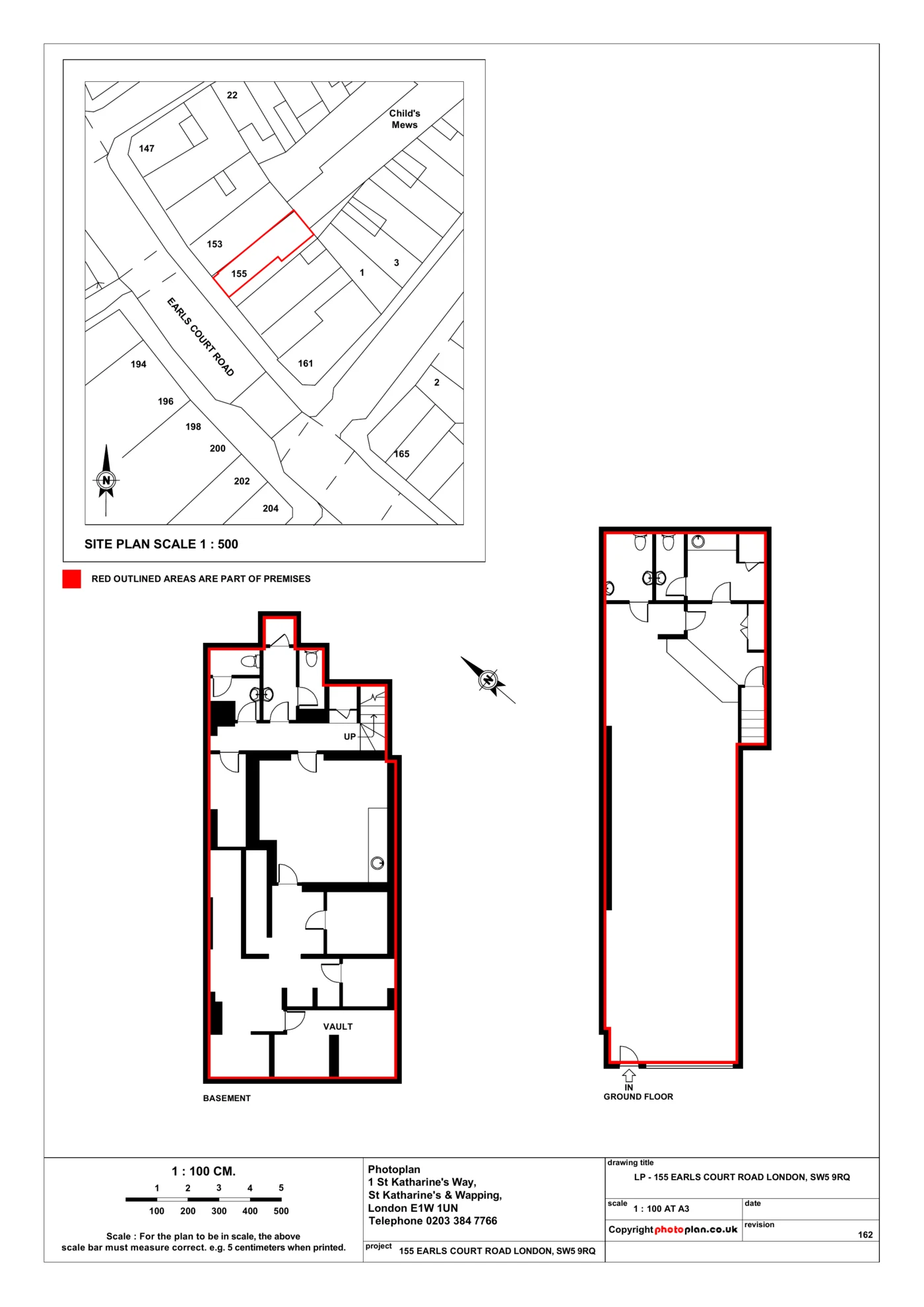Example Land Registry compliant lease plan